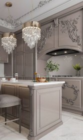 تصویر کابینت نئوکلاسیک پلی اورتان - دلخواه 