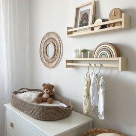 تصویر شلف دیواری کتابی 