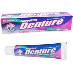 تصویر چسب دندان مصنوعی Staydent Denture دکتر شیفلد Dr. Sheffield's Staydent Denture Adhesive Cream