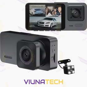 تصویر دوربین ثبت وقایع خودرو 3 لنز مدل S10 -WiFi 3-lens S10-WiFi car event recording camera