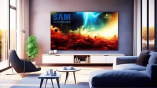 تصویر تلویزیون ال ای دی هوشمند سام الکترونیک 100 اینچ مدل 100Q80D SAM ELECTRONIC SMART LED TV 100Q80D 100 INCH ULTRA HD