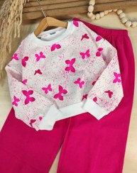 تصویر کراپ و شلوار پروانه - قهوه ای / 45 