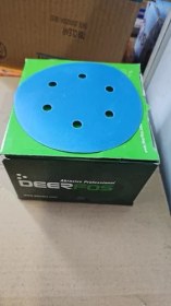 تصویر سنباده دیسکی پشت کرکی کره ای دیرفوس DEERFOS سایز 150 میلیمتر (سوراخ دار) کد CA331 