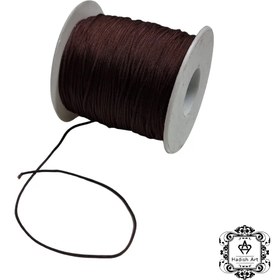 تصویر نخ دستبند قهوه ای 1mm 