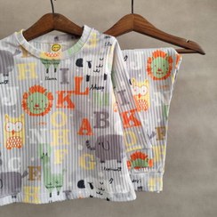 تصویر ست راحتی بچگانه اسپرت طرح وایکینگ (پسرانه/دخترانه)، جنس پنبه ریلی نرم و لطیف - 3 / شیر 