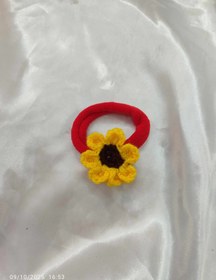 تصویر کش مو گلدار 