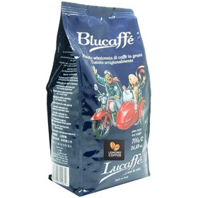 تصویر دانه قهوه لوکافه بلوکافه 700 گرمی 100% عربیکا Lucaffe Blucaffe Coffee Beans 