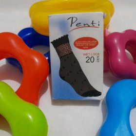 تصویر جوراب پارزین طرح دار 