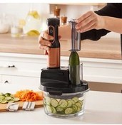 تصویر ست مخلوط کن آشپزخانه شیشه ای PRSTEEL MASTERMAID سعی در آنتراسیت 2500 W کاراجا Karaca 