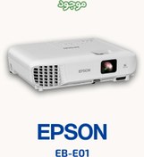 تصویر ویدئو پروژکتور اپسون مدل EB-E01 Epson EB-E01 3LCD Video Projector