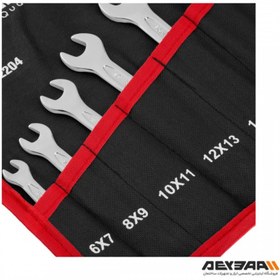 تصویر ست آچار دو سر تخت رونیکس مدل RH-2204 مجموعه ۸ عددی 