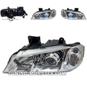 تصویر چراغ جلو اسپرت پارس مدل L20-PRO لنز جغدی کروم 