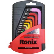 تصویر مجموعه 10 عددی آچار آلن رونیکس مدل RH-2031 Ronix RH-2031 Folded Star Wrench Set 10 PCS