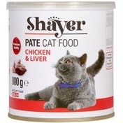 تصویر کنسرو گربه شایر طعم مرغ و جگر 800 گرم Shayer pate cat food Chicken & liver 800gr