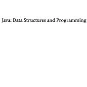 خرید و قیمت دانلود کتاب Java: Data Structures and Programming ویرایش 1 ...