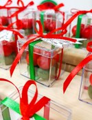 تصویر شمع فانتزی گیفت روبیک یلدایی دو رنگ با جعبه شمع گیفت روبیک یلدایی دو رنگ بدون جعبه