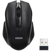 تصویر موس وایرلس بی صدا شوش SHOOSH M25WS Wireless Optical Mouse 2.4Ghz SHOOSH M25WS Silent