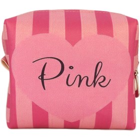 تصویر کیف مخصوص پد بهداشتی و لوازم آرایش بزرگ طرح پینک 
