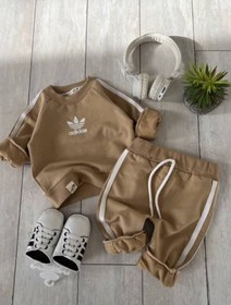 تصویر ست آدیداس کرمی نوزادی 