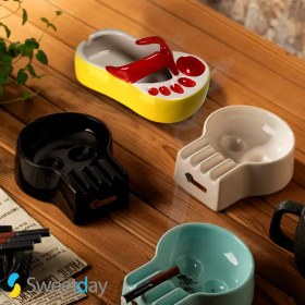 تصویر زیرسیگاری طرح دمپایی 