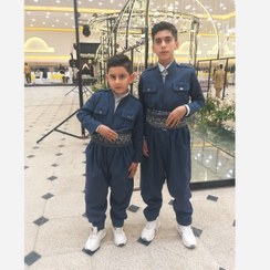 تصویر لباس کردی پسرانه مدل بارزانی ست پدر پسری 