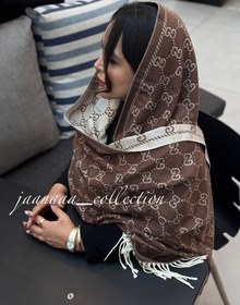تصویر شال موهر گوچی - قهوه ای Gucci