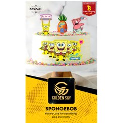 تصویر تصویر و تاپر کیک باب اسفنجی 