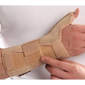 تصویر مچ شست بند آتل دار نئوپرنی پاکسمن Paksaman Neoprene Thumb Wrist Splint with Hard Bar