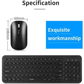 تصویر کیبورد و موس بی سیم WESDAR WESDAR wireless keyboard and mouse