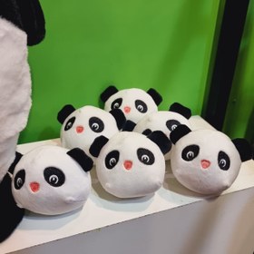 تصویر عروسک پاندا ۵۰ سانتیمتر با بچه 