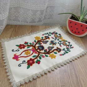 تصویر رومیزی پته دوزی اسلیمی تابلو پته کوچک