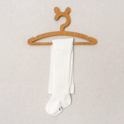 تصویر جوراب شلواری نوزادی ضخیم رنگ سفید سایز نوزادی تا ۳ سال 