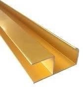 تصویر دستگیره هلالی h طلایی 2 متری 