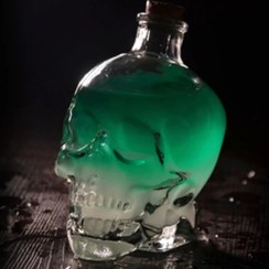 تصویر بطری شیشه ای طرح دار (پک 2 عددی) 