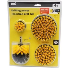 تصویر فرچه شستشو سر دریلی ۴ عددی 