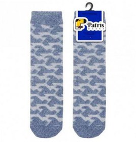 تصویر جوراب حوله ای آنتی باکتریال پاتریس Patris Socks طرح برجسته سه تیغ 