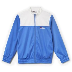 تصویر سویشرت ورزشی زنانه فیلا Fila Sport Mckenna Track Sweatshirt آبی کاربنی سفید 