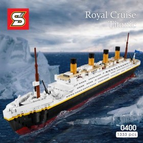 تصویر لگو کشتی تایتانیک ۱۰۲۹۴ با ۹۰۹۰ قطعه 