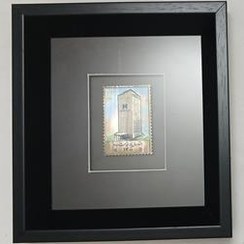 تصویر تمبر نقره بانک صادرات با قاب و جعبه 