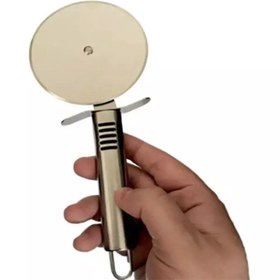 تصویر پیتزا بر استیل 