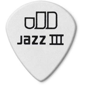 تصویر پیک گیتار DUNLOP TORTEX WHITE JAZZ III PICK 1.35mm 