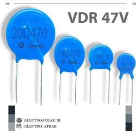 تصویر وریستور های 47 ولتی VDR - 10D470 47V VDR varistors