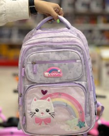 تصویر کیف مدرسه طرح کیتی Kitty design school bag