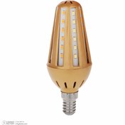 تصویر لامپ شمعی بدنه طلایی 6 وات LED رهنما مدل ZB48 پایه E14 