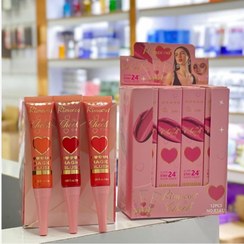 تصویر رژگونه مایع تیوپی ریموکو RIMOCOO قرمز تیره 