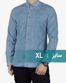 تصویر پیراهن جین اسپرت مردانه- سایز XL 