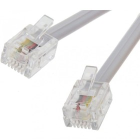 تصویر سیم تلفن ۵ متری سوکت دار 