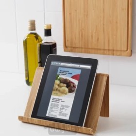 تصویر پایه تبلت روکش بامبو ایکیا مدل VIVALLA IKEA تحویل 29 روزه IKEA VIVALLA tablet stand bamboo veneer