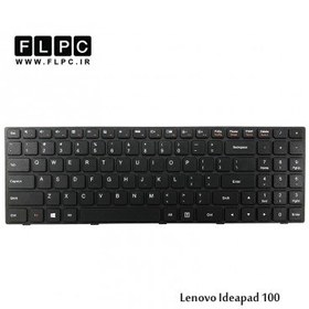 تصویر کیبورد لپ تاپ لنوو Lenovo Ideapad 100 با فریم-فلت کنار-بدون دکمه پاور 