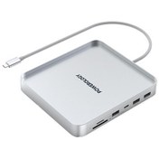 تصویر هاب تایپ سی و هارد SSD پاورولوژی مدل Powerology Pmssdd 24Inch iMac Compatible Usb-C Hub & Stand Withe SSD Enclosure